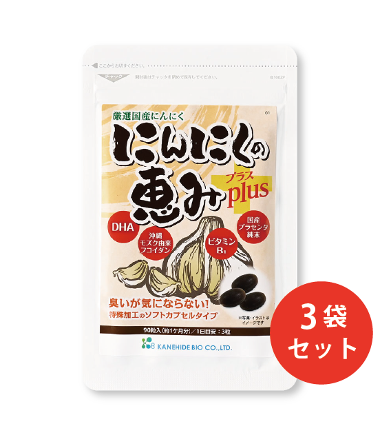 にんにくの恵みプラス（90粒）3袋