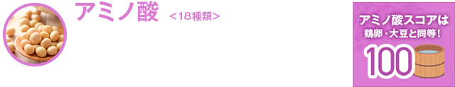 アミノ酸18種類