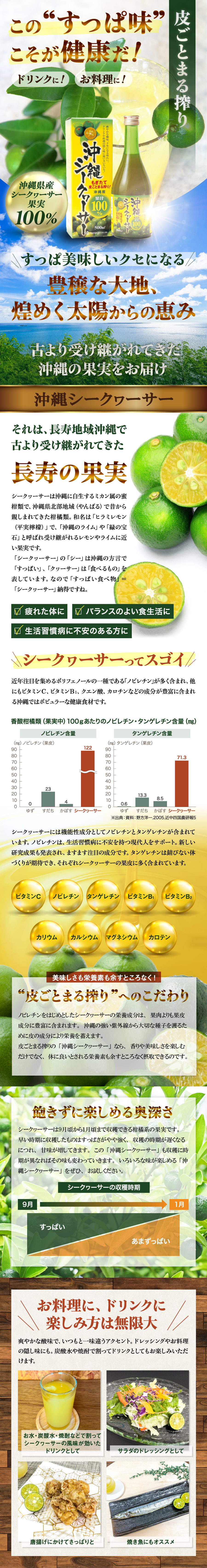沖縄シークァサー内容