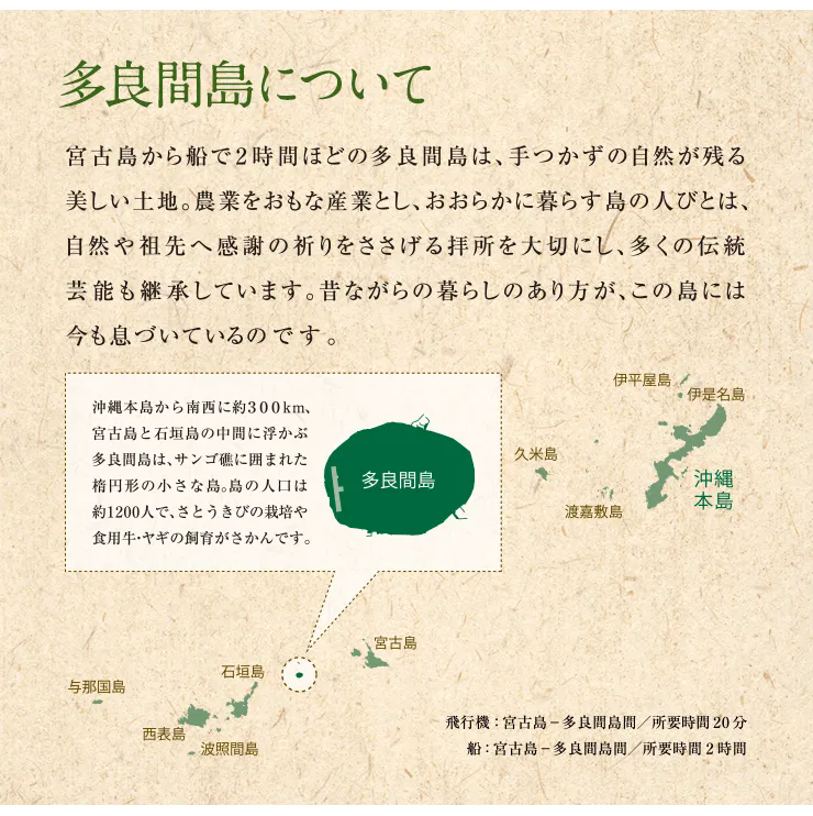 多良間島について